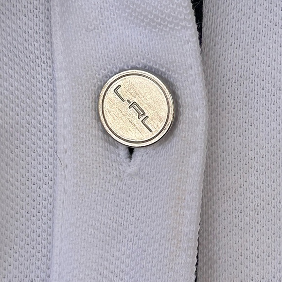 Lauren Ralph Lauren Women’s Polo Shirt White/Navy 2X - Picture 7 of 11